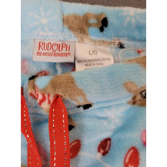 Rudolph Womens Pajama Pants Rudolph Plush Fleece PJ Pants Size Large - Picture 5 of 10